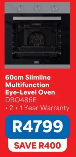 OK Furniture 60cm Slimline Multifunction Eye-Level Oven DBO486E offer
