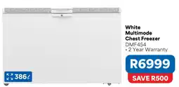 OK Furniture White Multimode Chest Freezer DMF454 offer
