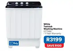 OK Furniture White Twintub Washing Machine offer