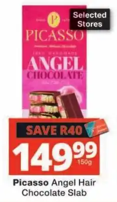 Checkers Picasso Angel Hair Chocolate Slab offer