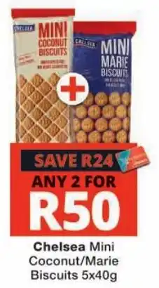 Checkers Chelsea Mini Coconut/Marie Biscuits offer
