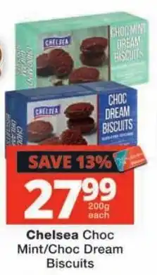 Checkers Chelsea Choc Mint/Choc Dream Biscuits offer