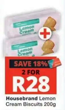 Checkers Housebrand Lemon Cream Biscuits offer