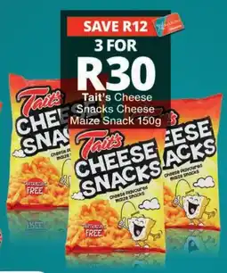 Checkers Tait's Cheese Snacks Cheese Maize Snack offer