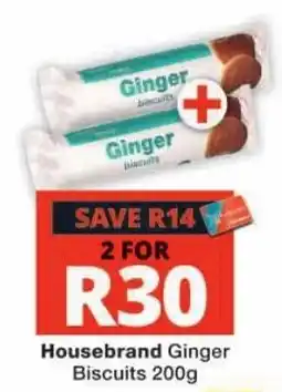 Checkers Housebrand Ginger Biscuits offer
