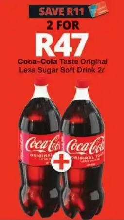 Checkers Coca-Cola Taste Original Less Sugar Soft Drink offer
