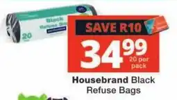 Checkers Housebrand Black Refuse Bags offer