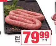 Spar Spar Braai Wors-Per Kg offer