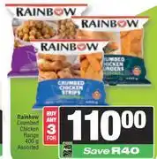 Spar Rainbow Crumbed Chicken Range Assorted-For Any 3 x 400g offer