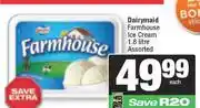 Spar Dairymaid Farmhouse Ice Cream Assorted-1.8Ltr Each offer
