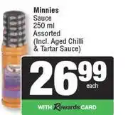 Spar Minnies Sauce Assorted-250ml Each offer