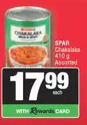 Spar Spar Chakalaka Assorted-410g Each offer