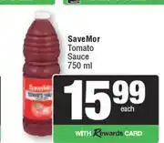 Spar SavMor Tomato Sauce-750mlEach offer