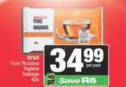Spar Spar Pure Rooibos Tagless Teabags-80s Per Pack offer