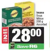 Spar 3Imana Soya Mince Assorted-For 2 x 200g offer