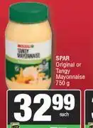 Spar Spar Original Or Tangy Mayonnaise-750g Each offer