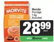 Spar Morvite Porridge Assorted-1kg Each offer