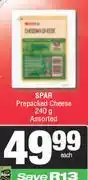 Spar Spar Prepacked Cheese Assorted-240g Each offer