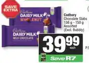 Spar Cadbury Chocolate Slabs Assorted-136g-150g Each offer