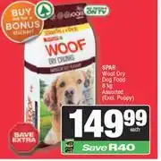 Spar Spar Woof Dry Dog Food Assorted-8Kg offer