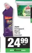 Spar Jeyes Homeguard Bleach Assorted-750ml offer