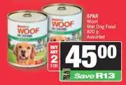 Spar Spar Woof Wet Dog Food Assorted-For 2 x 820g offer