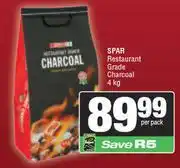 Spar Spar Restaurant Grade Charcoal-4Kg Per Pack offer