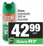 Spar Doom Insecticide Assorted-300ml offer