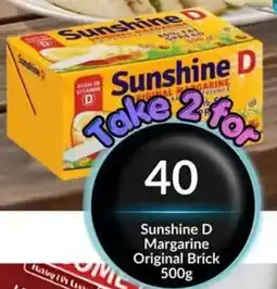 Super Save Sunshine D Margarine Original Brick offer