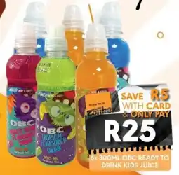 OBC Meat & Chicken OBC Ready to Drink Kids Juice offer