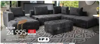 SEATTLE 4 PIECE MODULAR SUITE