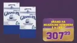 Yarona Cash And Carry Grand Pa Headache Powders offer