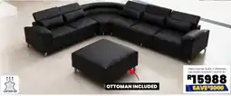 Furniture Liquidation Warehouse Paris Corner Suite + Ottoman offer