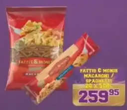 Yarona Cash And Carry Fattis & Monis Macaroni / Spaghetti offer