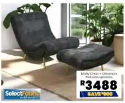 Furniture Liquidation Warehouse Molly Chair + Ottoman offer