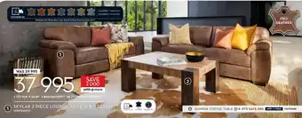 SKYLAR 2 PIECE LOUNGE SUITE (2 & 3 SEATER)
