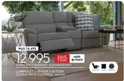 Rochester CABRIOLET 2 SEATER 2 ACTION COUCH WITH CONSOLE offer