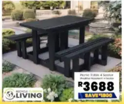 Furniture Liquidation Warehouse Picnic Table 4 Seater offer