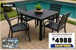 Furniture Liquidation Warehouse Carlo Square Outdoor Set offer