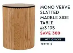 Rochester MONO VERVE SLATTED MARBLE SIDE TABLE offer