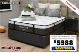 Furniture Liquidation Warehouse Comfort Pocket Mattress & Base MEGA EDIC offer