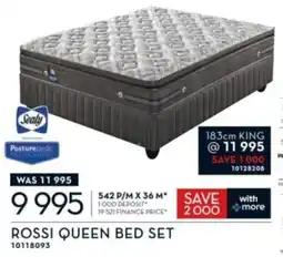 Rochester Sealy Rossi Queen Bed Set offer