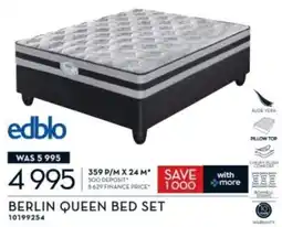 Rochester edblo BERLIN QUEEN BED SET offer