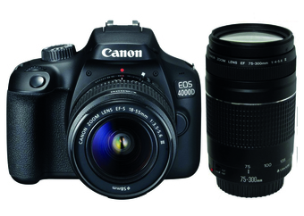 Incredible Connection Canon EOS 4000D Twin Lens Bundle offer