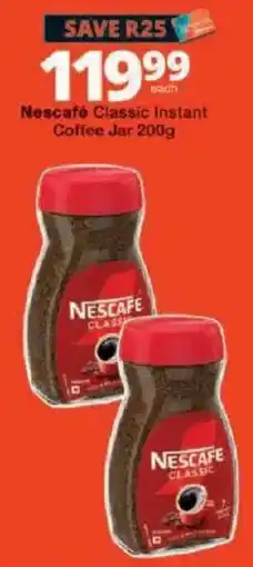 Checkers Nescafe Classic instant Coffee Jar offer