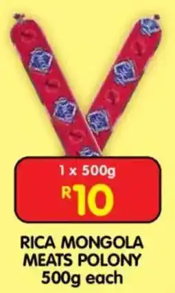 Shoprite Rica Mongola Meats Polony offer