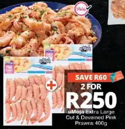Checkers uMoja Extra Large Cut & Deveined Pink Prawns offer