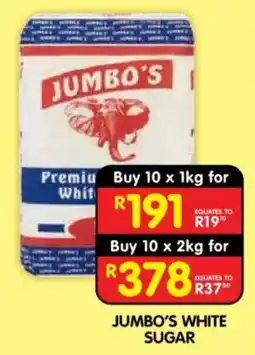 Shoprite JUMBO'S WHITE SUGAR offer