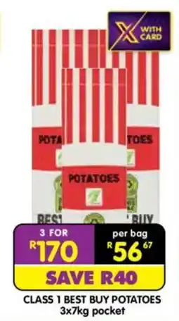 Shoprite CLASS 1 BEST BUY POTATOES offer