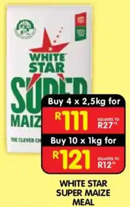 Shoprite White Star Super Maize Meal offer